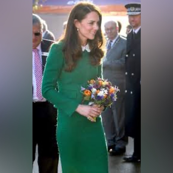 Hobbs US 4 green suit ASO Kate Middleton 2 piece royal - Picture 5 of 12